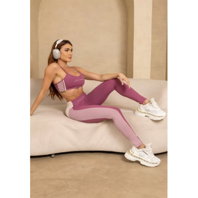 Gym Era Leggings Burnt Pink with Silk 8