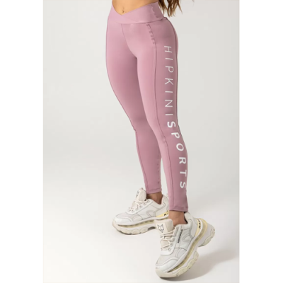 Gym Era Rose Gold Leggings with wrap waistband 1
