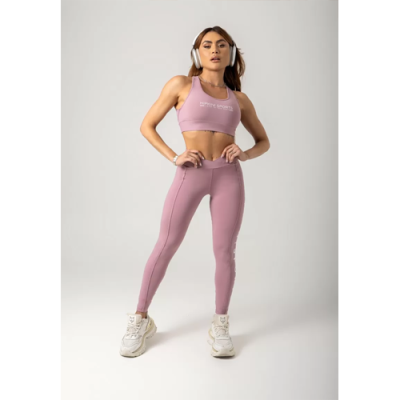Gym Era Rose Gold Leggings with wrap waistband 6