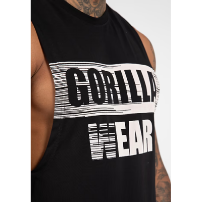 Lopez Drop Armhole Tank Top - Black 5