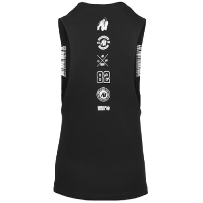 Lopez Drop Armhole Tank Top - Black 8
