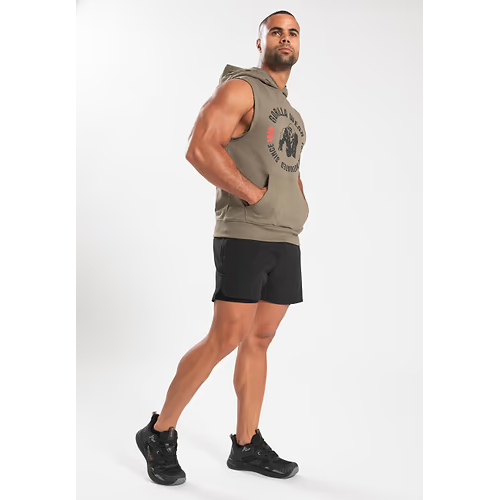 Marshall Sleeveless Hoodie - Army Green 3 Marshall Sleeveless Hoodie - Army Green 3
