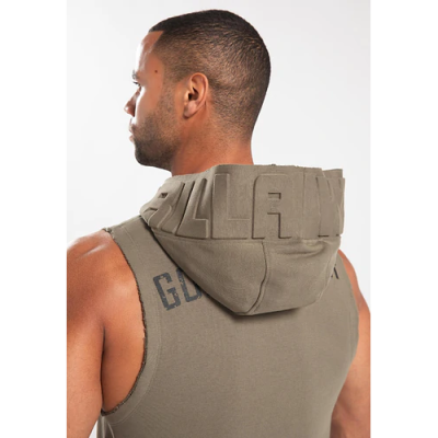 Marshall Sleeveless Hoodie - Army Green 5 Marshall Sleeveless Hoodie - Army Green 5