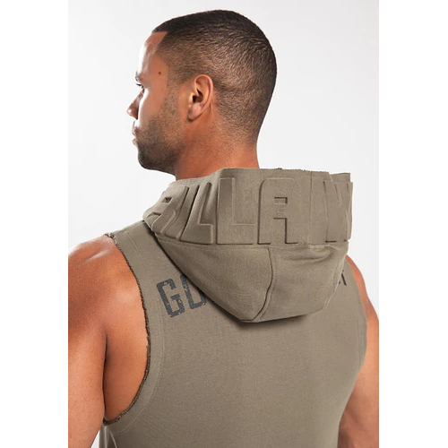 Marshall Sleeveless Hoodie - Army Green 5 Marshall Sleeveless Hoodie - Army Green 5