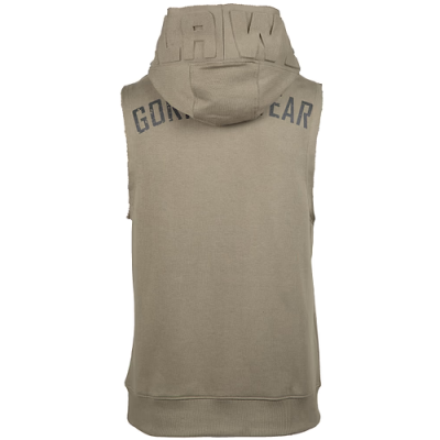 Marshall Sleeveless Hoodie - Army Green 7 Marshall Sleeveless Hoodie - Army Green 7