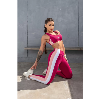 Movement Magenta Leggings with Rubberized Label 6