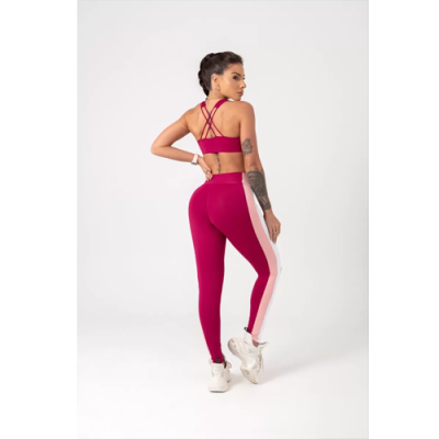 Movement Magenta Leggings with Rubberized Label 7