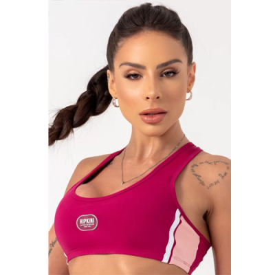 Movement Magenta Top with Cross Straps 1