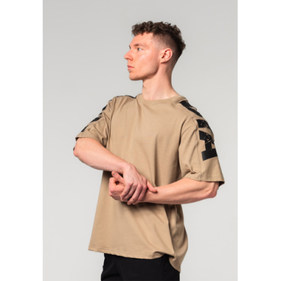 Oversized T-shirt LIFTING CLUB L.BROWN 1