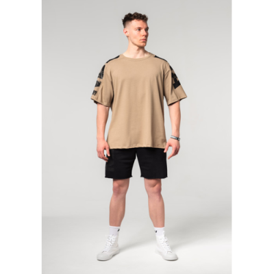 Oversized T-shirt LIFTING CLUB L.BROWN 3
