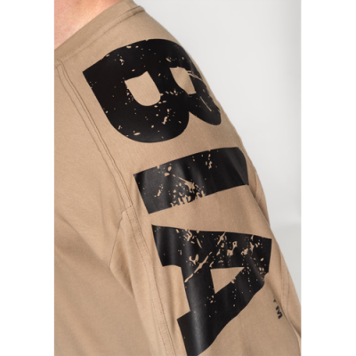 Oversized T-shirt LIFTING CLUB L.BROWN 4