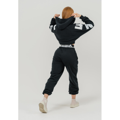 Training cropped hoodie MUSCLE MOMMY BLACK 4