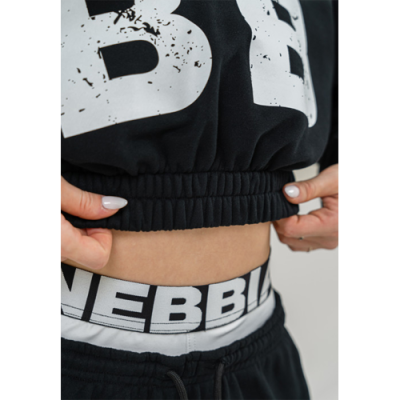 Training cropped hoodie MUSCLE MOMMY BLACK 7