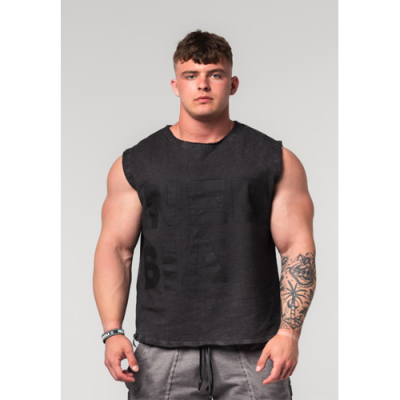 Washed-off Tank Top BEASTIN' BLACK 1