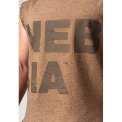 Washed-off Tank Top BEASTIN' LIGHT BROWN 5