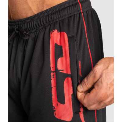 Pro mesh shorts black red 4