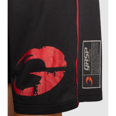 Pro mesh shorts black red 5