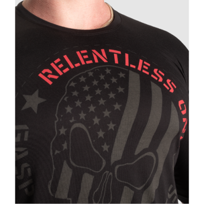 Relentless one tee Black Red 4