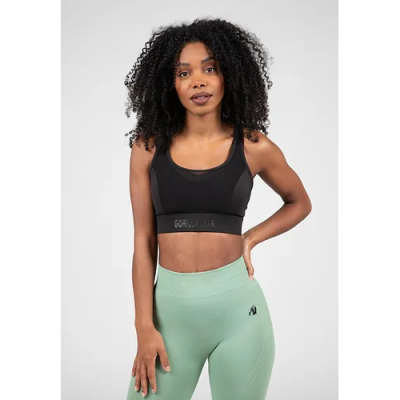 Riley High Support Sports Bra - Black 1
