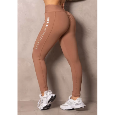 Stunning Caramel Wrap-Around Waist Leggings 2