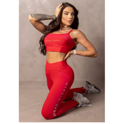 Stunning Magenta Leggings with Red Details 1