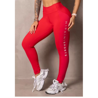 Stunning Magenta Leggings with Red Details 2