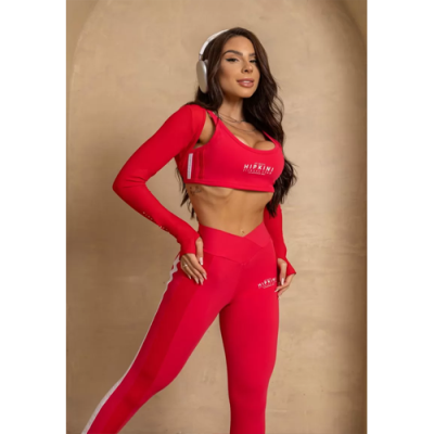 Stunning Magenta Side Stripe Leggings 5