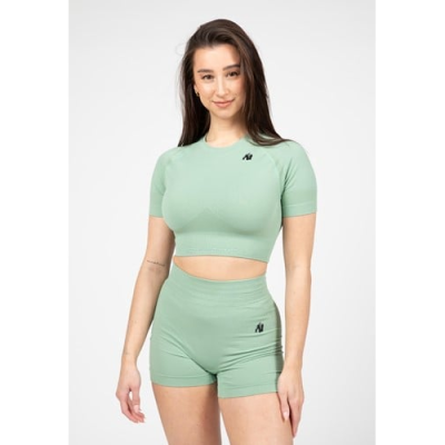 Whitney Seamless Crop Top - Green 1