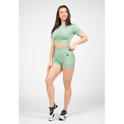 Whitney Seamless Crop Top - Green 3