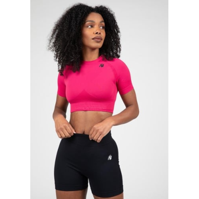 Whitney Seamless Crop Top - Pink 1