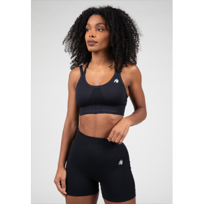Whitney Seamless Sports Bra - Black 1