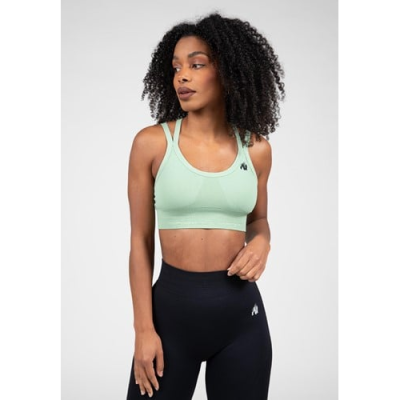 Whitney Seamless Sports Bra - Green 1
