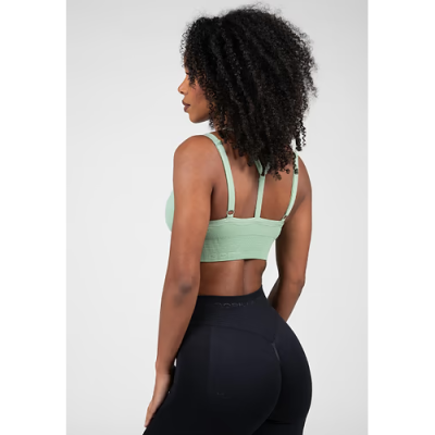 Whitney Seamless Sports Bra - Green 2