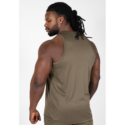 Branson Tank Top - Army Green Black 2