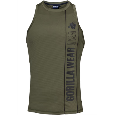 Branson Tank Top - Army Green Black 6