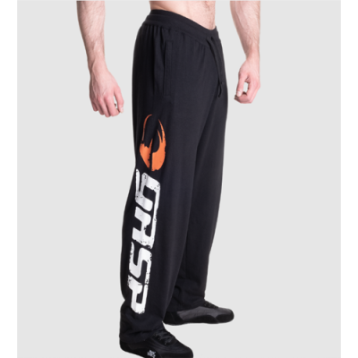 Gasp Sweatpants Black-White 1