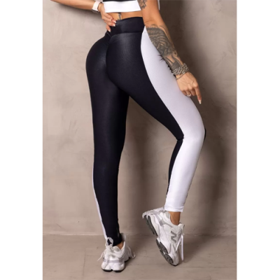 Summer Glow Black Leggings with Silk 3