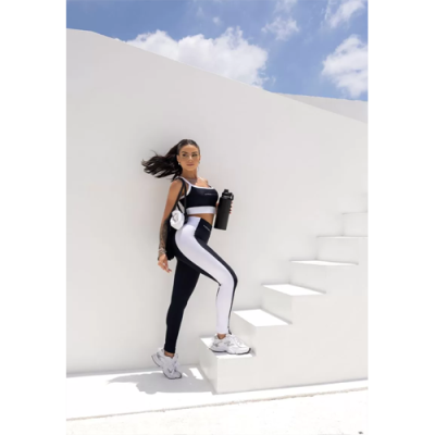 Summer Glow Black Leggings with Silk 5