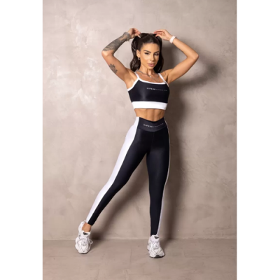 Summer Glow Black Leggings with Silk 7