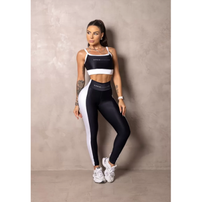 Summer Glow Black Leggings with Silk 8