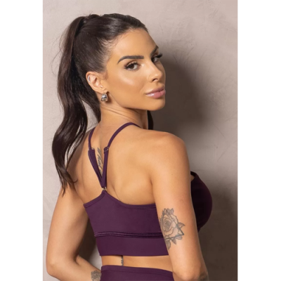 Summer Glow Grape Top with Cross Straps 3