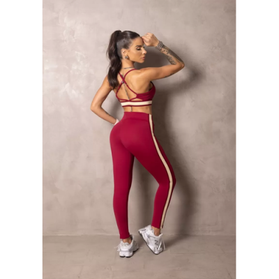 Summer Glow Merlot Wine Top with Cross Straps 12