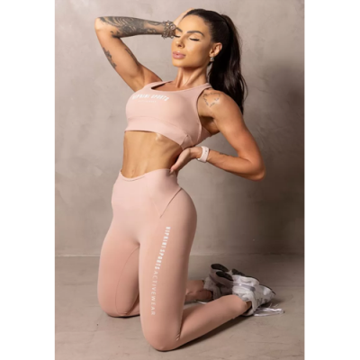 Summer Glow Nude Leggings with Draping 7