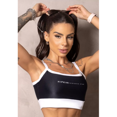 Summer Glow Top Black with White Detail 1