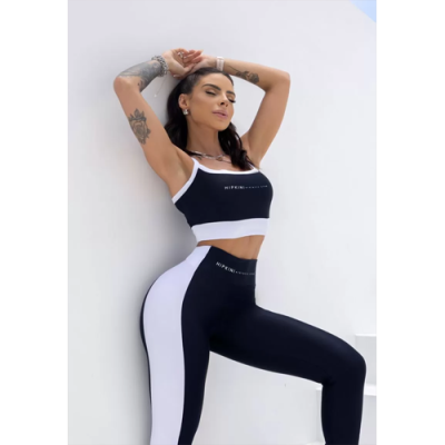 Summer Glow Top Black with White Detail 6