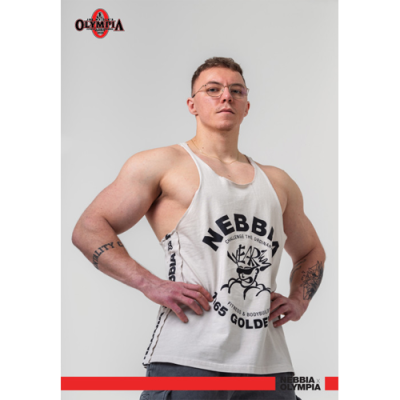 Washed Muscle Back Stringer GOLDEN AGE LIGHT GREY 3