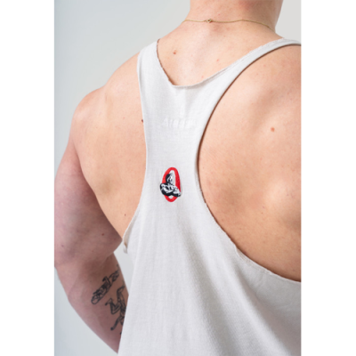 Washed Muscle Back Stringer GOLDEN AGE LIGHT GREY 5