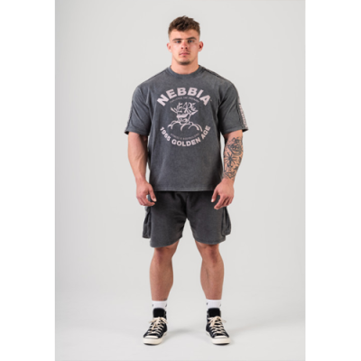 Washed Oversized T-Shirt GOLDEN AGE BLACK 4