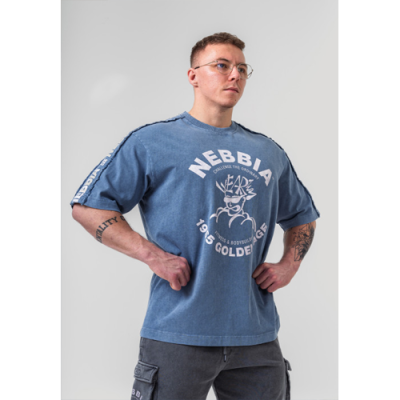 Washed Oversized T-Shirt GOLDEN AGE BLUE 3