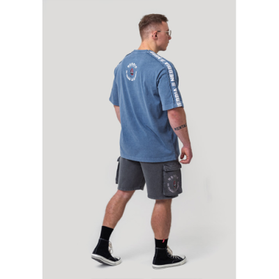 Washed Oversized T-Shirt GOLDEN AGE BLUE 4